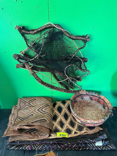 KUBA CLOTHS AND FISHING NETS FROM CONGO
