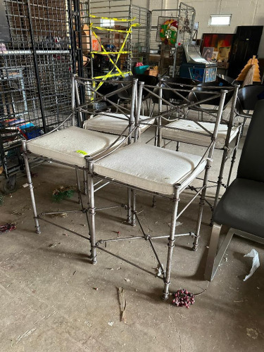 (4) - VINTAGE HIGH TOP CHAIRS