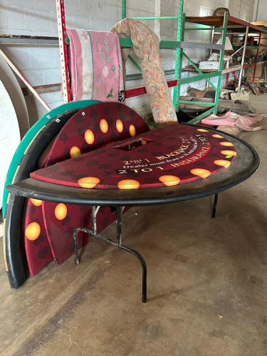 (4) - FOLDING POKER TABLES