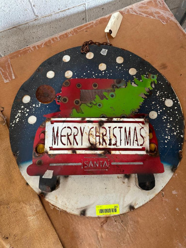 METAL CHRISTMAS SIGN