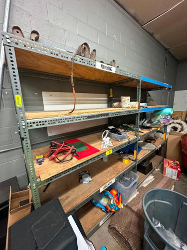 SHELVING UNITS WITH CONTENTS
