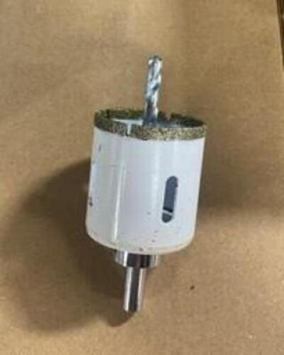 DESCRIPTION: (2) ELECTROPLATED TILE BIT BRAND/MODEL: LACKMOND/ INFORMATION: BI-METAL/DIAMOND TIPPED/SLOTTED RETAIL$: 92.00 EACH SIZE: 1-7/8"DIA QTY: 2