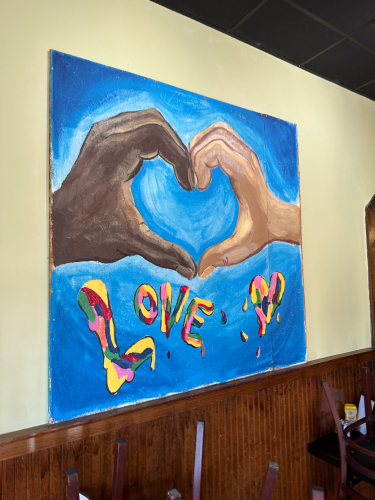 " LOVE " 60" X 60" CANVAS PAINTING