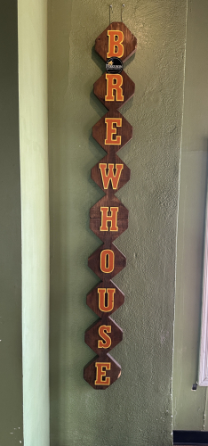 BREWHOUSE WOOD LETTERING