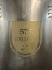 575-GALLON STAINLESS STEEL CONICAL FERMENTER WITH TOP MANWAY, RACKING ARM, SAMPLE VALVE, AND CONE DUMP. UNIT INCLUDES WELDED TRI-CLAMP FITTINGS, PRESSURE GAUGE, AND HEAVY-DUTY FRAME. - 2
