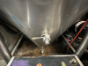 575-GALLON STAINLESS STEEL CONICAL FERMENTER WITH TOP MANWAY, RACKING ARM, SAMPLE VALVE, AND CONE DUMP. UNIT INCLUDES WELDED TRI-CLAMP FITTINGS, PRESSURE GAUGE, AND HEAVY-DUTY FRAME. - 4
