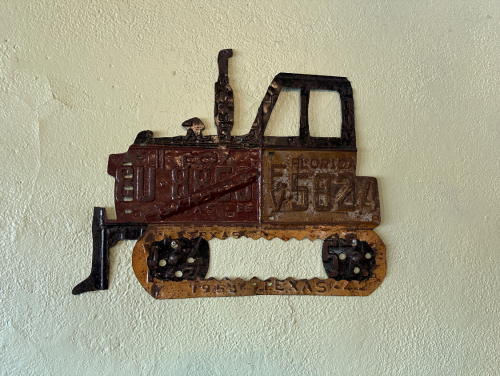 LICENSE PLATE BULLDOZER