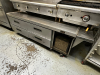 TRUE 64" FOUR DRAWER REFRIGERATED CHEFS BASE WITH 6" RIGHT SIDE EXTENDED TABLE.