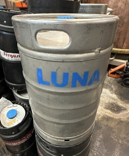 (4) 1/2 BBL STAINLESS KEGS