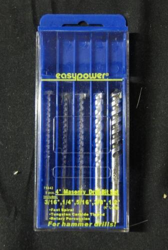 (2) - 4" MASONRY DRILL BIT SETS