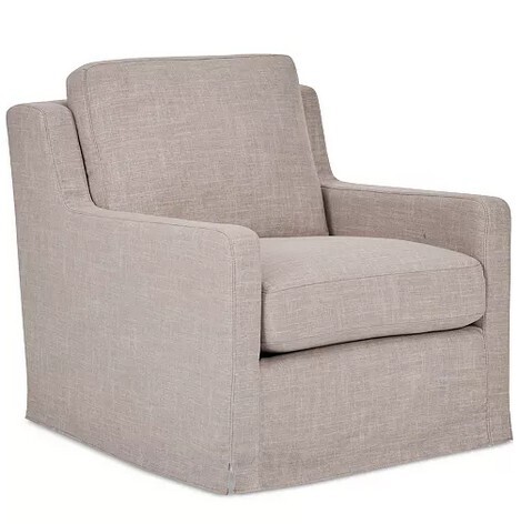 KEIFFER 34" FABRIC SWIVEL GLIDER