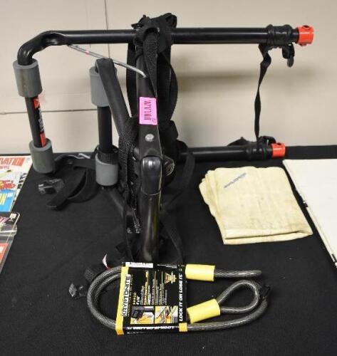 BIKE RACK AND LOCKING STEEL ROPE
