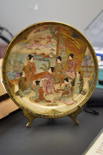 ANTIQUE JAPANESE KINKOZAN SATSUMA POTTERY BOWL / DISH