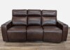 GREYTMEL LEATHER POWER RECLINGING SOFA WITH WIRELESS CHARGER
