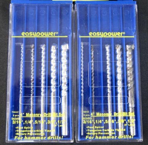 (2) - 4" MASONRY DRILL BIT SETS