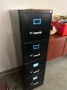 FOUR DRAWER FILE CABINET - BLACK - 3