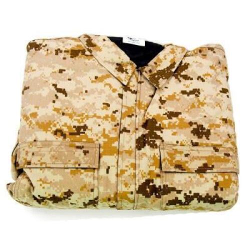 DESCRIPTION: (1) COLD WEATHER COVERALLS BRAND/MODEL: AMERICAN PATRIOT/70677 INFORMATION: DESERT MARPAT/LONG SLEEVE RETAIL$: 45 SIZE: XL QTY: 1
