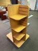 30" X 30" FOUR WAY WOODEN SLAT WALL FLOOR DISPLAY - 3