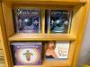 WOODEN CD DISPLAY RACK W/ CONTENTS - YOGA AND REIKE CDS - 2
