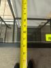 20" X 14" FOUR TIER GLASS AND METAL ACCENT SHELF. - 3