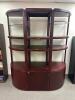 70" X 23" THREE PIECE FLOOR DISPLAY / CHINA BUFFET CABINET.