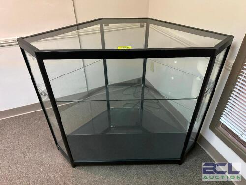 46" X 15" GLASS SHOW CASE.