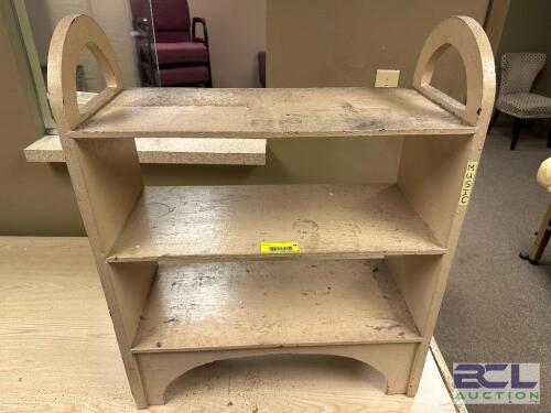 24" THREE TIER WOODEN SHOE RACK