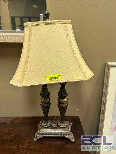 (2ACCENT END TABLE LAMP W/ SHADE.