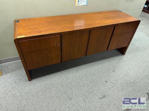 72" WOODEN CREDENZA