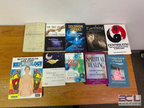 (10) ASSORTED SPIRITUAL AND HEALING BOOKS. ( NEW )