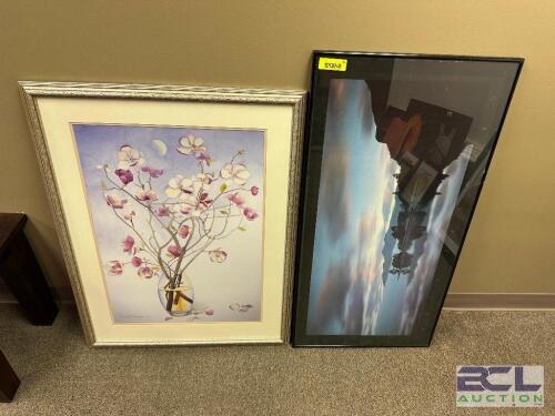 (2) FRAMED POSTERS / PRINTS.