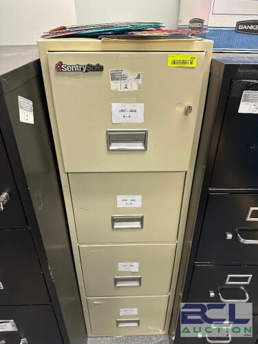 FOUR DRAWER FIRE PROOF FILE CABINET
