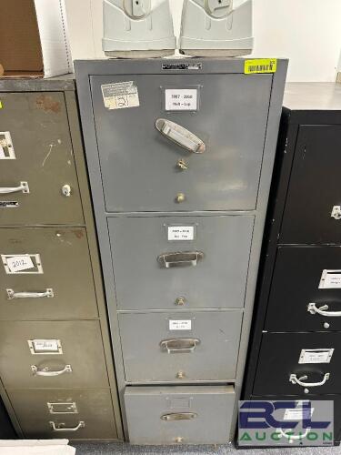 FOUR DRAWER FIRE PROOF FILE CABINET