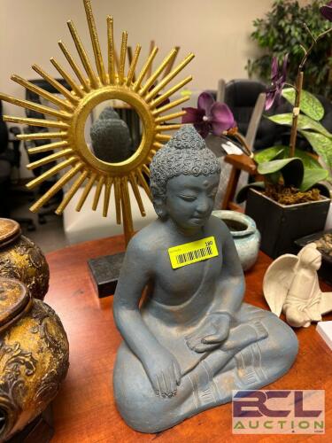 BUDHA AND STAR BURST ACCENT MIRROR
