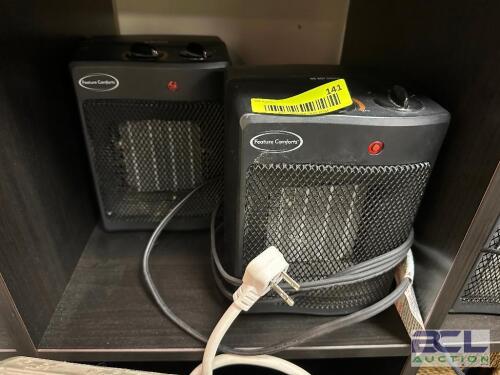 (2) PORTABLE DESK TOP HEATERS.