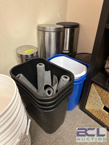(1) LOT OF ASSORTED OFFICE WASTE CANS