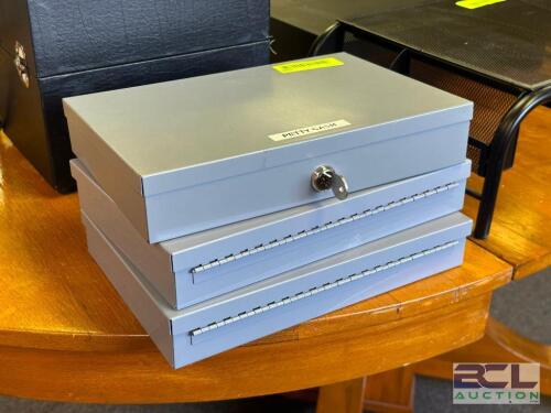 (3) - LOCK BOXES
