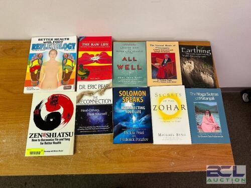 (10) ASSORTED SPIRITUAL AND HEALING BOOKS. ( NEW )