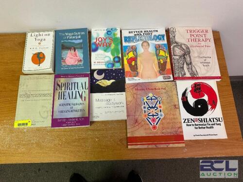 (10) ASSORTED SPIRITUAL AND HEALING BOOKS. ( NEW )