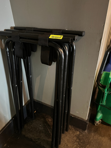 (3) FOLDING TRAY STANDS