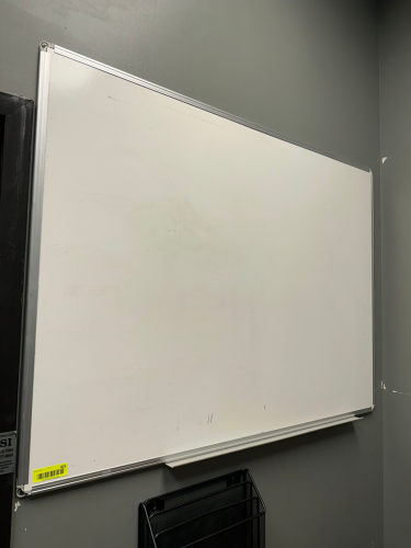 4' X 3' DRY ERASE BOARD.