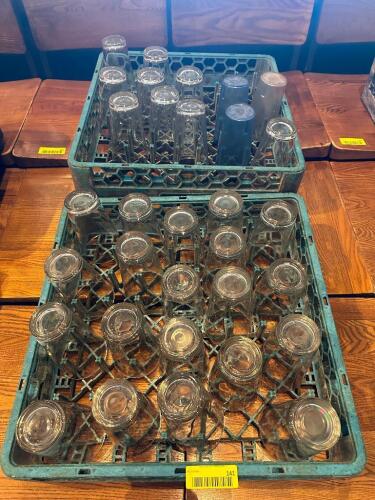 (29) - GLASSES WITH (2) - RACKS
