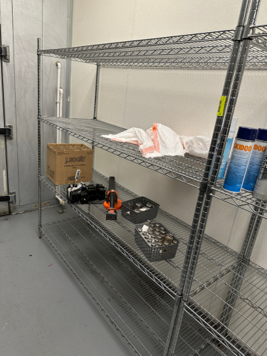 60" X 24" FOUR TIER WIRE RACK.
