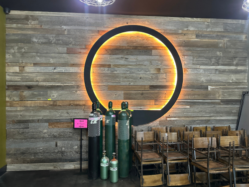 300 SQ FT OF RECLAIMED BARNWOOD-STYLE WALL PANELING