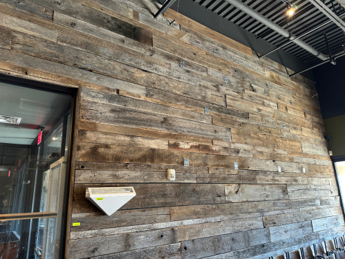 200 SQ FT OF RECLAIMED BARNWOOD-STYLE WALL PANELING