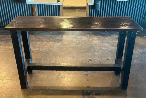 HIGH TOP WOOD BAR TABLE