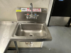 WALL MOUNTED STAINLESS HAND SINK
