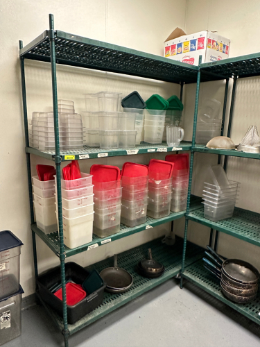 EAGLE 60" X 24" FOUR TIER METAL RACK.