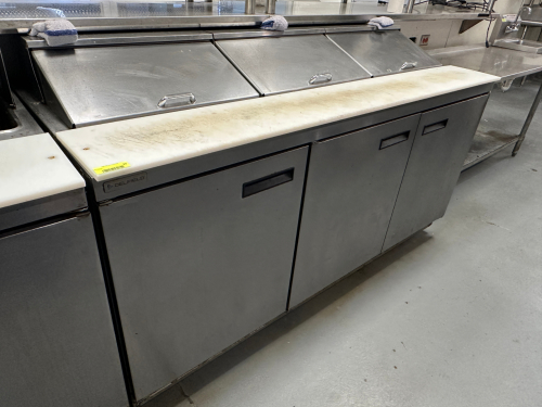 WELBILT 72" PIZZA PREP TABLE.