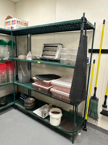 EAGLE 72" X 24" FOUR TIER METAL RACK.